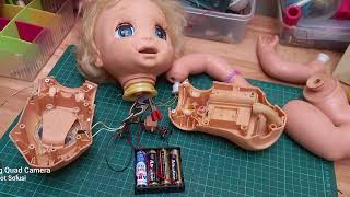 Toy Repair Hasbro 2006 Baby Alive Soft Face : Battery Terminal & Food Hose Replacement screenshot 4