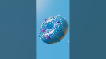 I finished “Blender Guru’s Donut Tutorial” #donut #blender #render #animation #shorts #blenderguru