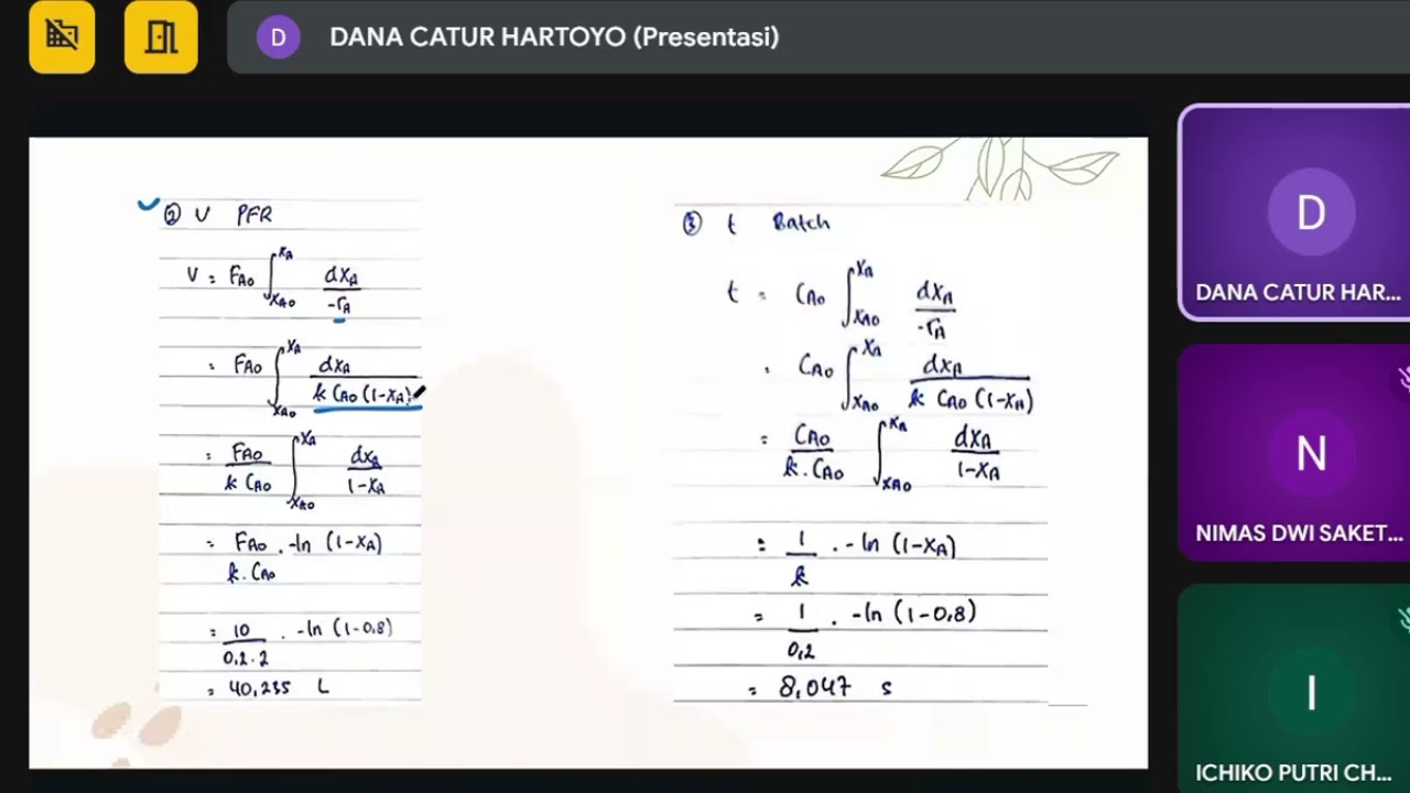 DATS Teknik Reaksi Kimia 2 – Dana Catur Hartoyo