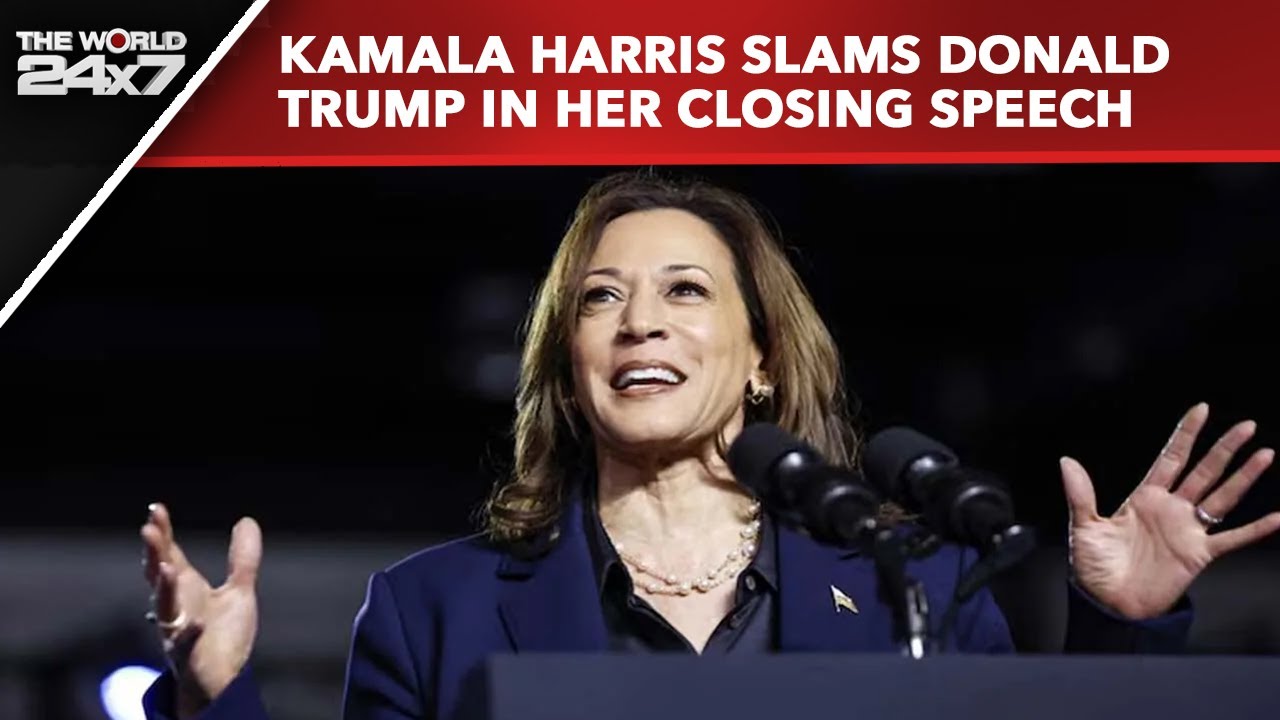 Kamala Harris Speech | Kamala Harris Slams Donald Trump In Her Closing ...