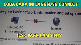 cara mengatasi wifi tidak bisa internet di laptop/pc