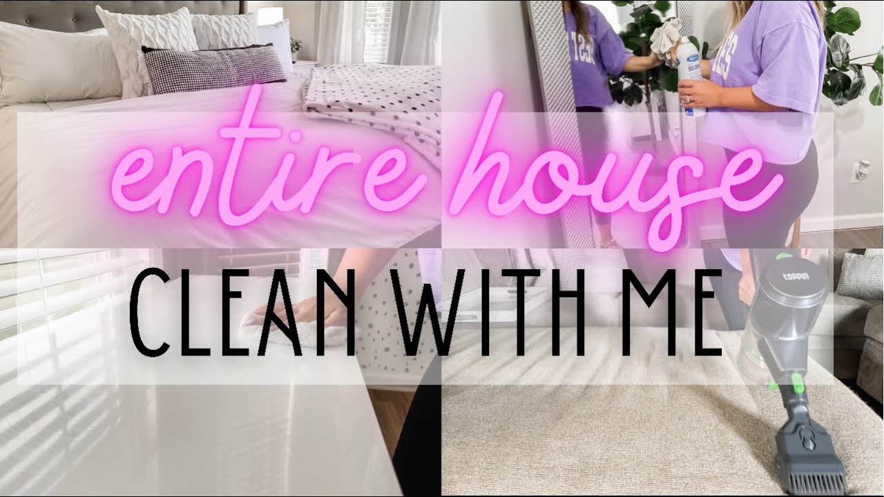 * NEW* WHOLE MESSY HOUSE CLEAN WITH ME // CLEANING MOTIVATION || 2021 ...