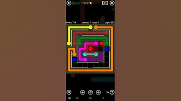 How To Solve Flow Free Courtyard Spin Level 8 9x9 Hard Board Walk Through Solution Walkthrough
