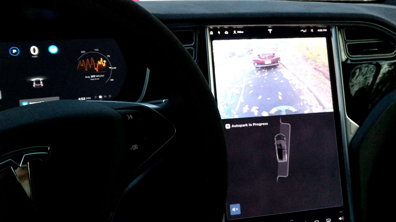 TESLA 🚗 AutoPilot Parallel Parking | 2018.42.2