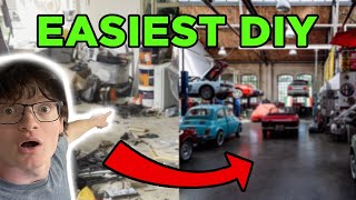 Turning our THRASHED shed into the DREAM GARAGE!