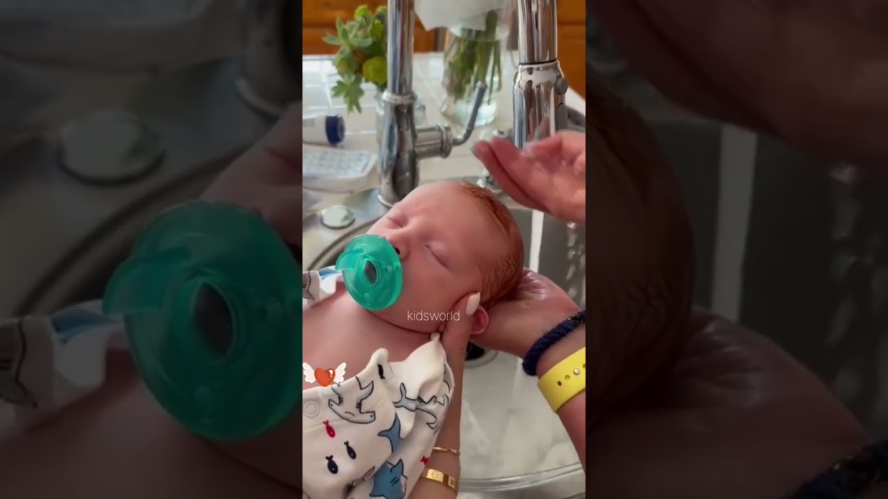 Bath Time Bliss: Pacifier Edition 🥰 kids world 🧸 