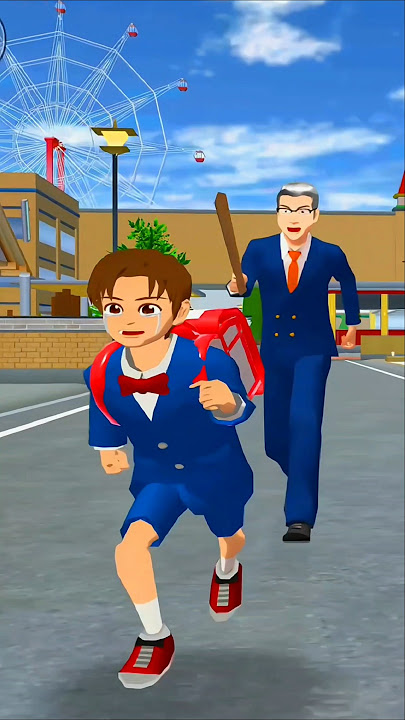 Guru pergi ke rumah Yuta untuk menjemputnya#sakuraschoolsimulator #sakura #cartoon