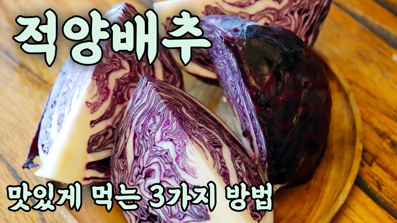적양배추를 다양하고 맛있게 먹는 3가지 방법 / 3 kinds red cabbage cooking recipes