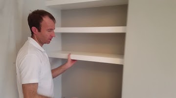 How to make chunky floating alcove shelves