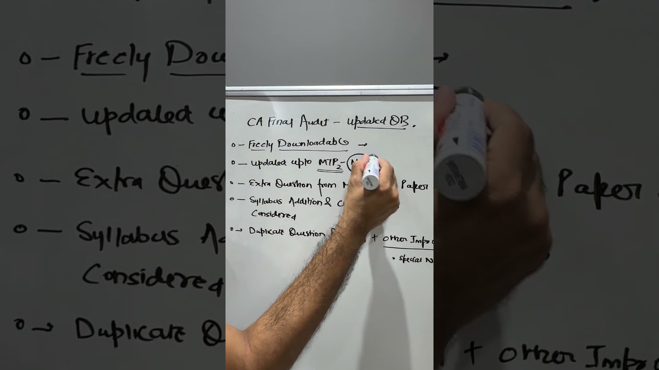 Announcement for CA Final Audit Exams | ICAI September 2025 & January 2026 Exams | Neeraj Arora