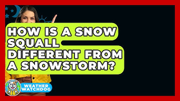 How Is A Snow Squall Different From A Snowstorm? - Weather Watchdog