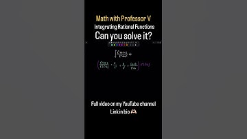 Hulp bij het INTEGREREN VAN RATIONELE FUNCTIES! 😎 Kun je het oplossen? | Wiskunde met Professor V