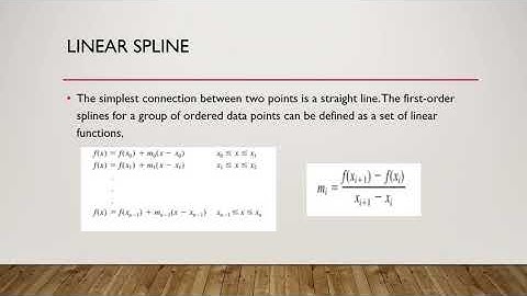 Spline interpolation pptx