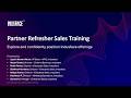 Partner Refresher Sales Training