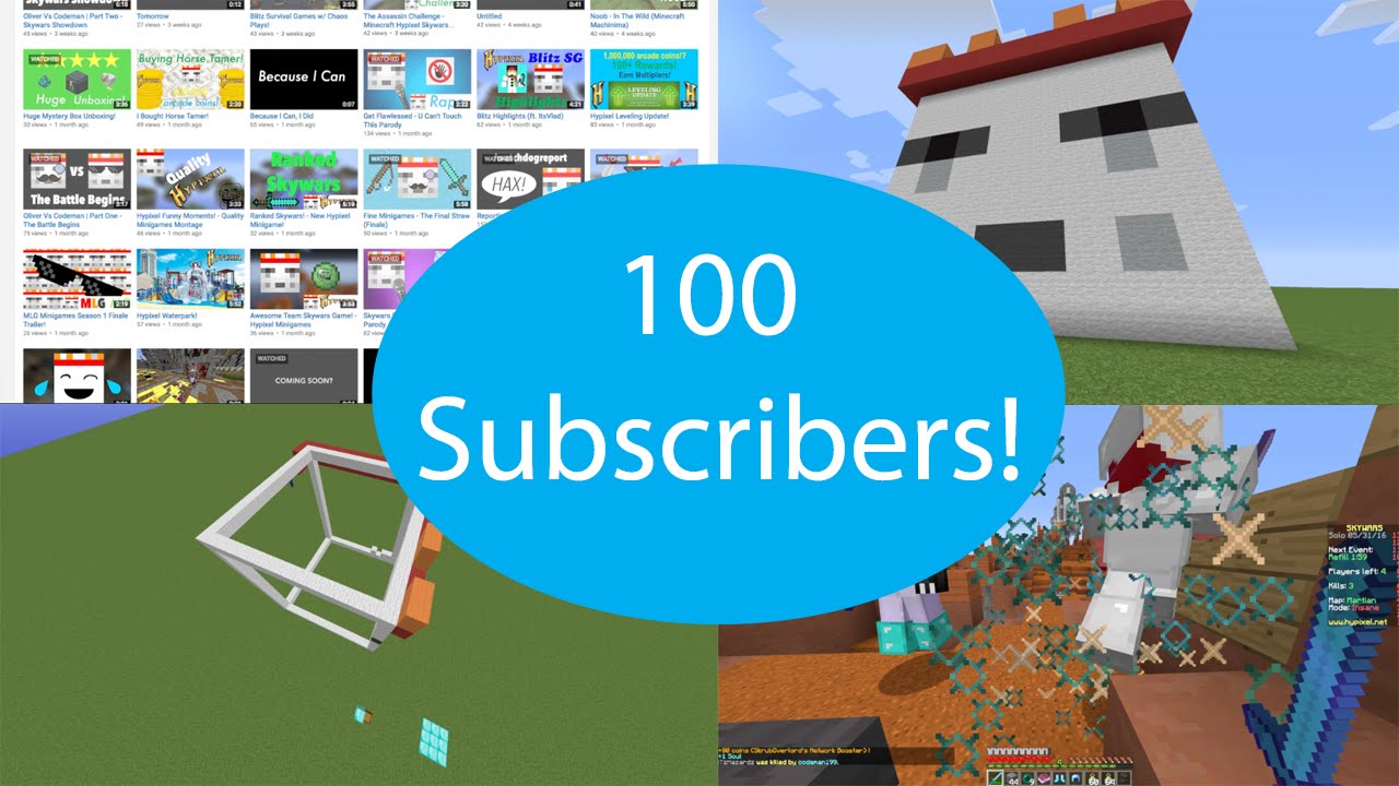 Codeman199's 100 Subscriber Spectacular!