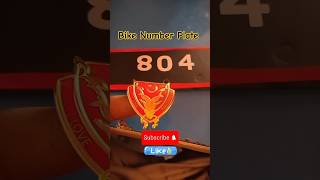 Bike Number Plate 804 Imran Khan