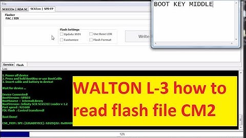 WALTON L 3 how to read flash file CM2