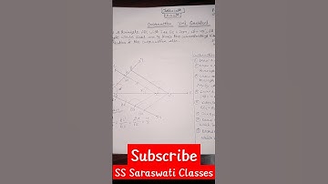 Class 10th || Ex. 11.1 (Q.6) || Construction|| SS Saraswati Classes|| #ncert #construction #ssc.....