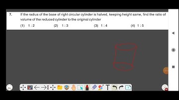 If the radius of the base of right circular cylinder is halved, keeping height same, find the ...
