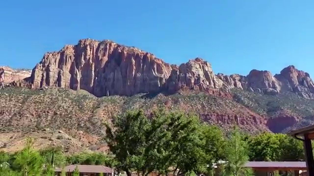 Scenic View Of Zion National Park From La Quinta Hotel Springdale