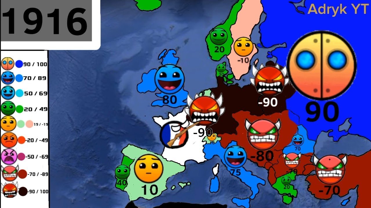 History of relations between France and European countries |1800-2024|