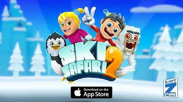 SKI SAFARI 2 - New Funny Game for Kids - iPhone iPad iOS/ Android (Gameplay / Review)