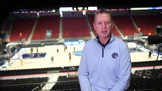 dsm magazine unveiling with the Iowa Timberwolves