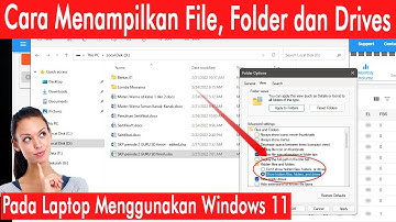Cara Membuka atau Menampilkan File, Folder dan Drives Tersembunyi di Laptop Windows 11