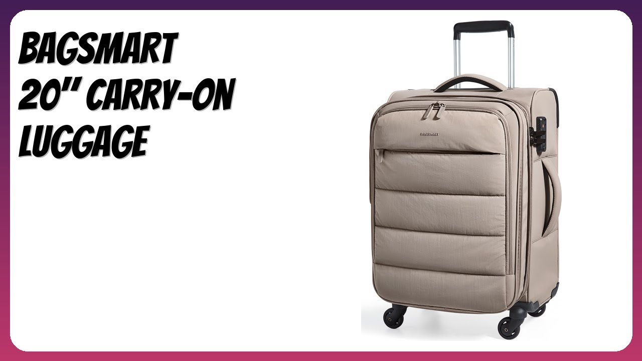 REVIEW (2025): BAGSMART 20" Carry-On Luggage. Features.