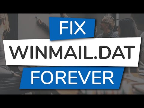 Video: Fix: Outlook Sender Winmail.dat Vedlegg Video: Fix: Outlook Sender Winmail.dat Vedlegg