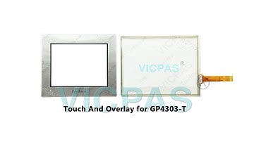 For Proface GP-4303T touch screen and overlay with membrane keypad, lcd display and plastic case