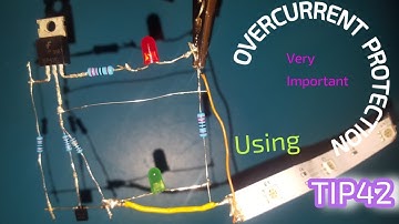 How to make overcurrent circuit protection using TIP42 #2021