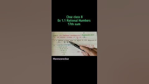 Class 8 Rational numbers#cbse #cbseboard #shortsvideo #class8 #number #studywithme #educationalvideo