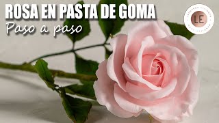 ROSA EN PASTA DE GOMA | Gumpaste Rose | Decoración de PASTELES