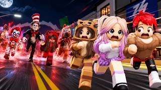 SOBREVIVIMOS al ATAQUE de LOS MONSTRUOS MAS MALVADOS en BROOKHAVEN con LYNA y MANDARINA en ROBLOX