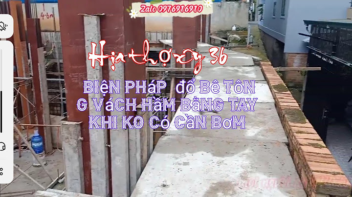 Biện pháp đổ be tông vách