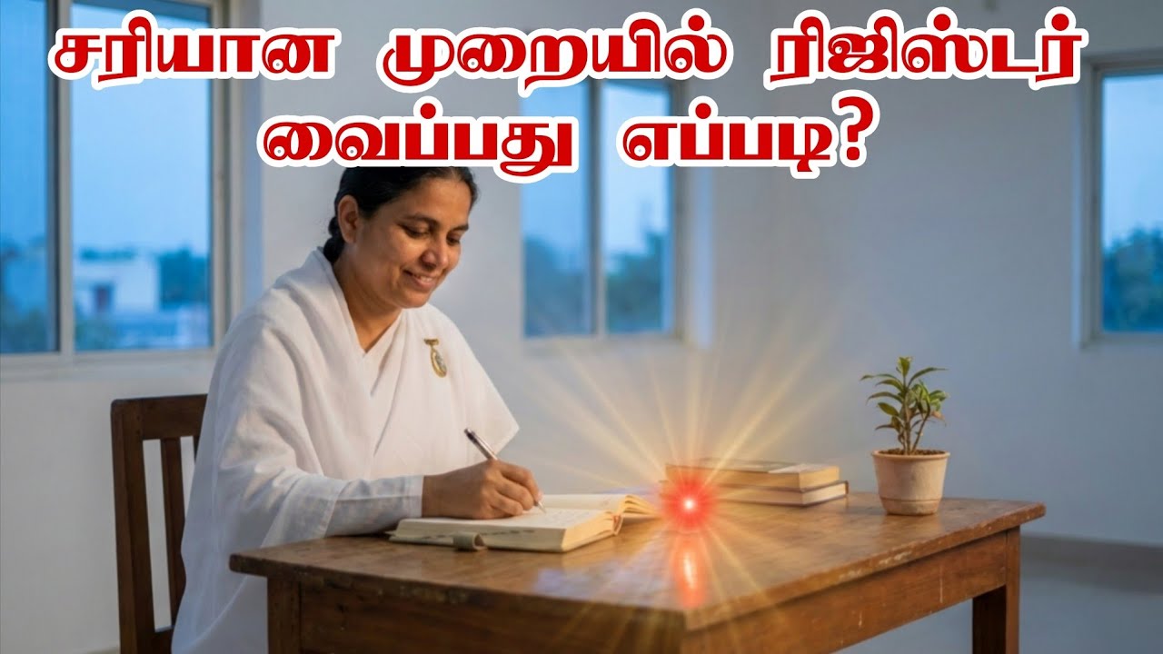 சரியான முறையில் ரிஜிஸ்டர் வைப்பது எப்படி? BK Varalakshmi 