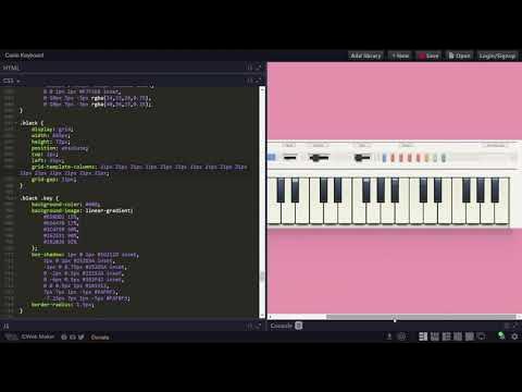 How to Create a RETRO CASIO PT-1 KEYBOARD in HTML & CSS | Step-by-Step ...