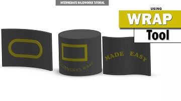 Solidworks Tutorial | Using the wrap tool-Beginner lessons | 3d Modeling Tutorial