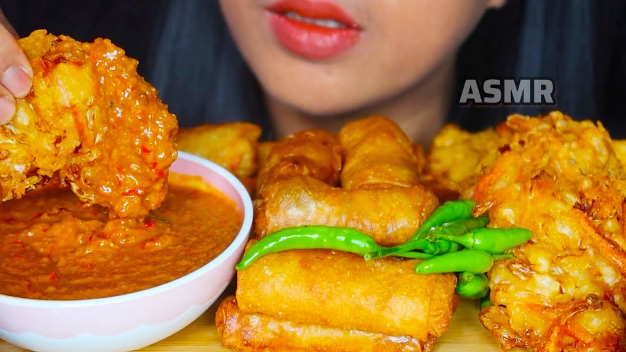 ASMR GORENGAN SAOS KACANG ||EATING VIDEOS ASMR MUKBANG ||MUKBANG INDONESIA #ASMR #asmrsounds