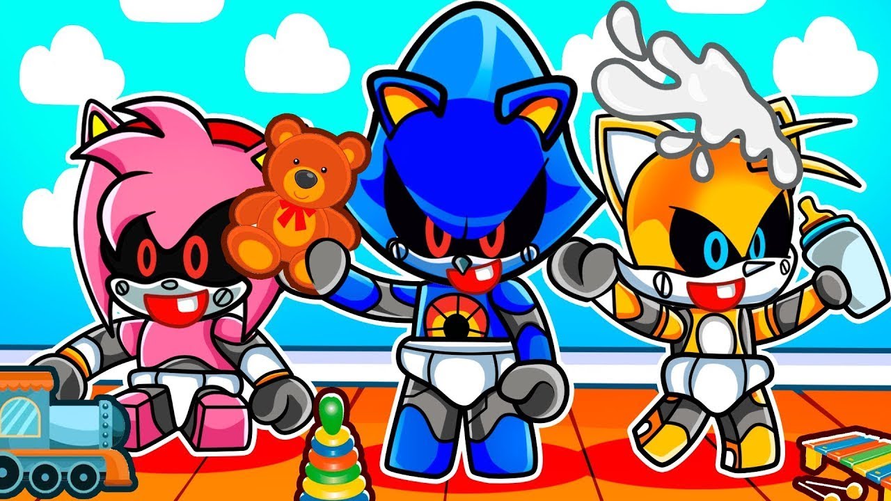 Teniendo una Familia de BEBÉS METAL SONIC en Roblox!