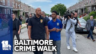 Governor stops short of endorsing mayor at crime walk by WBAL-TV 11 Baltimore 1,204 views 19 hours ago 1 minute, 51 seconds