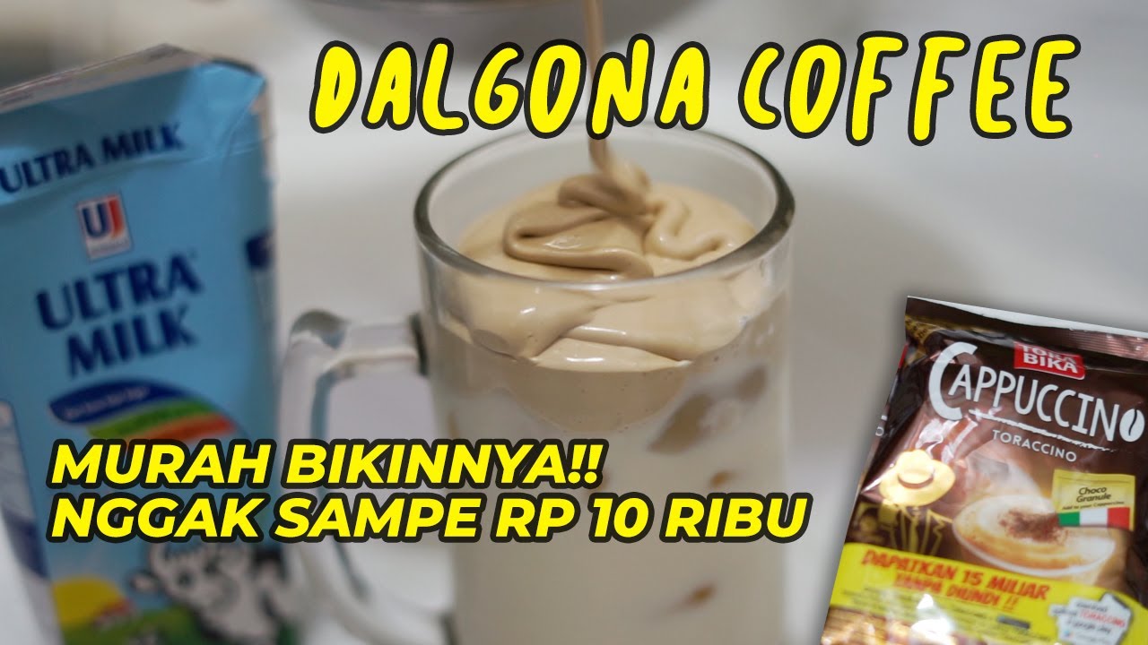 CARA BIKIN DALGONA COFFEE TERMURAH!! TORABIKA CAPUCCINO