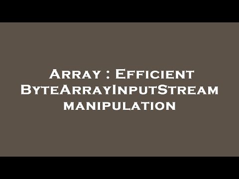 Array : Efficient