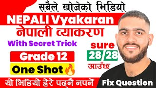 complete Grade 12 NEB Nepali byakaran Oneshot video| Concepts + Example| कक्षा १२ नेपाली व्याकरण