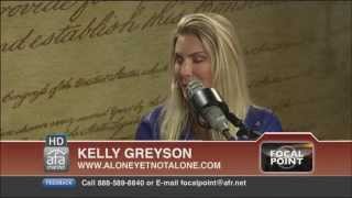Guest Kelly Greyson, star of "Alone Yet Not Alone"