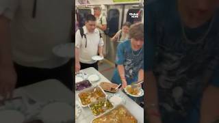 Subway buffet: Toronto woman goes viral for serving free food on transit 🚇🍽️