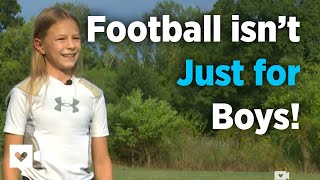 Tough girl proves tackle football isn't just for boys