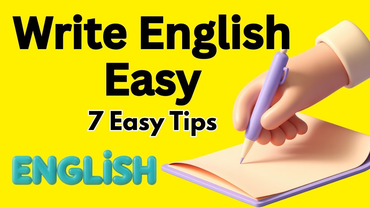 7 Simple Ways to Write Better in English Start Today - YouTube