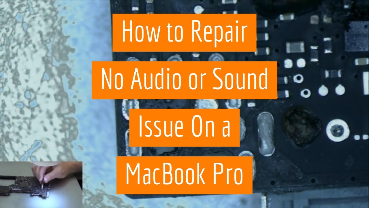 no audio on my macbook pro
